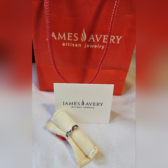 James Avery Petite Infinity Sterling Silver Ring Size 5 New w/tag Price is firm. - Picture 2 of 7
